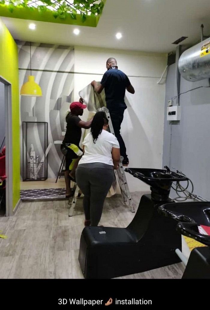 3D Wallpaper Printout and Installations